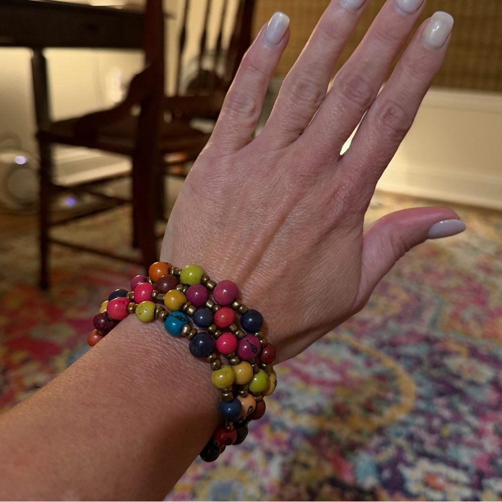 RARE wraparound beaded bracelet from 2005 Farmers Market